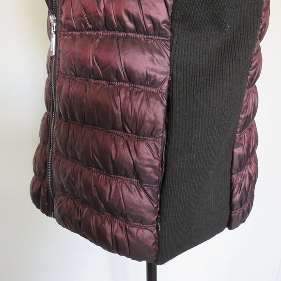 Calvin Klein Performance Premium Down Zipper Puffer Burgundy Women’s Vest XL - Picture 6 of 16